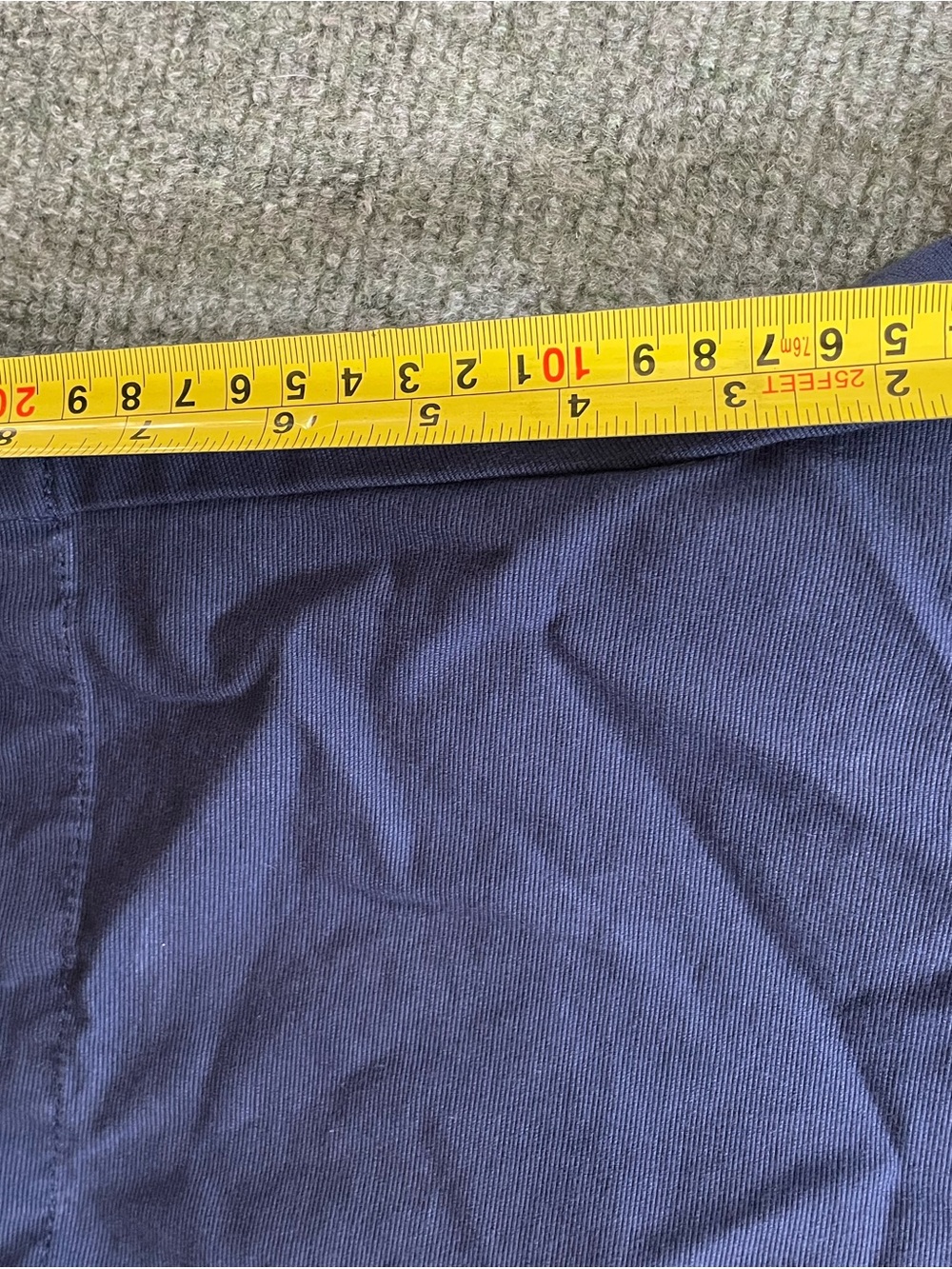 Men's Flat Front Navy‎ Blue Shorts - Lightweight Casual Wear - Picture 6 of 9